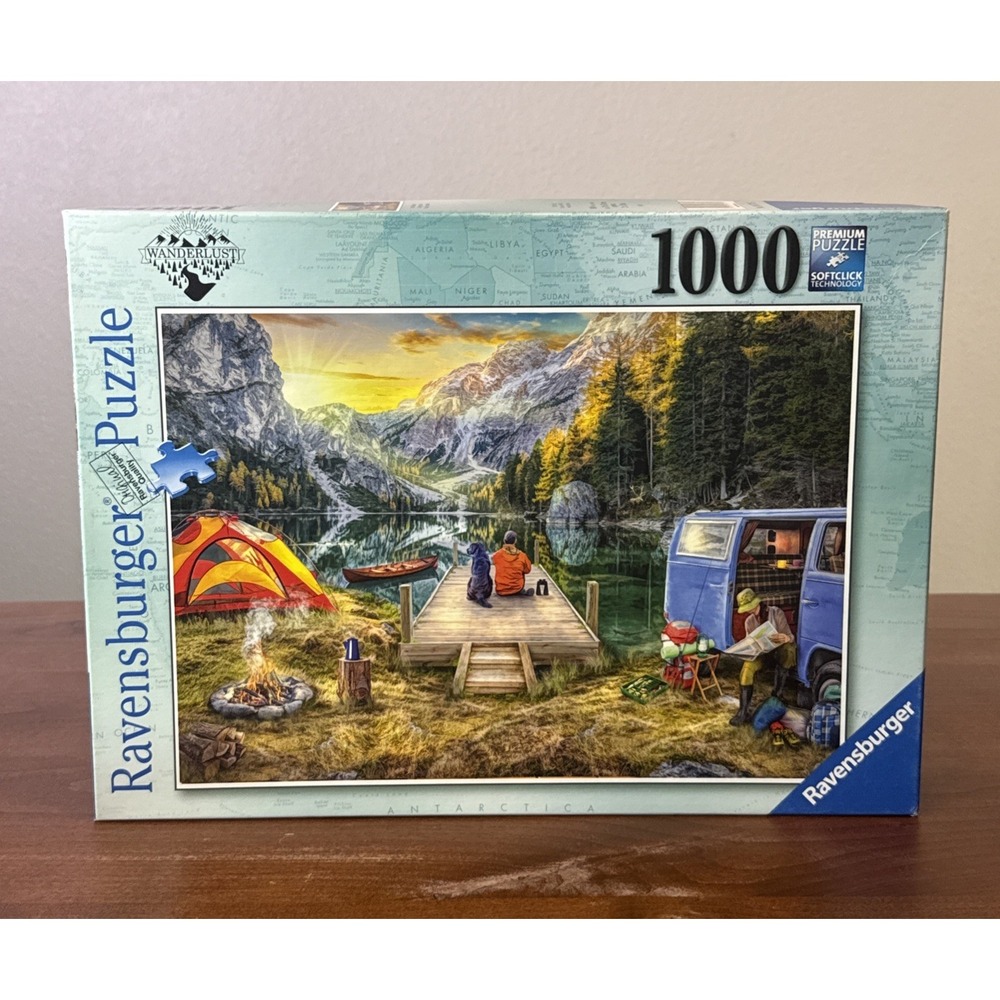 Ravensburger Premium Puzzle Calm Campsite 1000 Pieces Outdoor Nature Complete